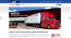 Desktop Screenshot of firstfleetinc.com
