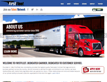Tablet Screenshot of firstfleetinc.com